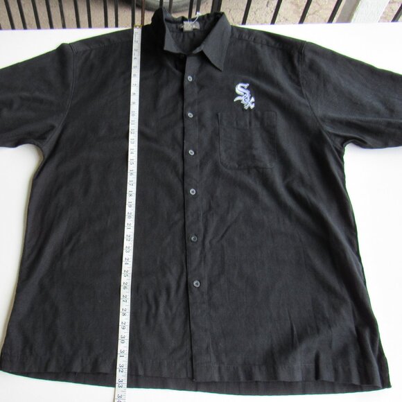 MLB Chicago White Sox Antigua Men's Black Button-Up Shirt Size XL Baseball - Picture 6 of 6